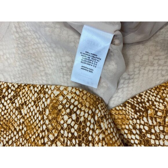 Babaton Mini Dress Size 2 Patricio Snake Print Shift Shirt Yellow Aritzia Office - Picture 6 of 6